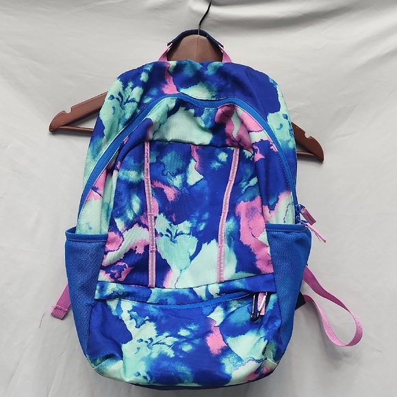 Lands' End Other - Lands End Tie Dye Blue Pink Aqua Backpack Girls Boys School Travel